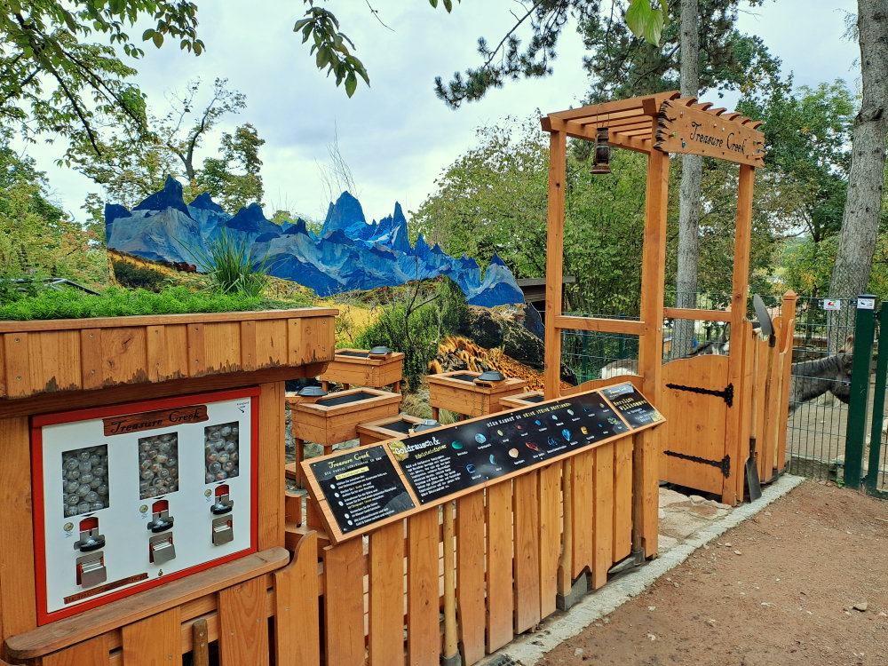 Treasure Creek: Goldwaschanlage im Bergzoo Halle
