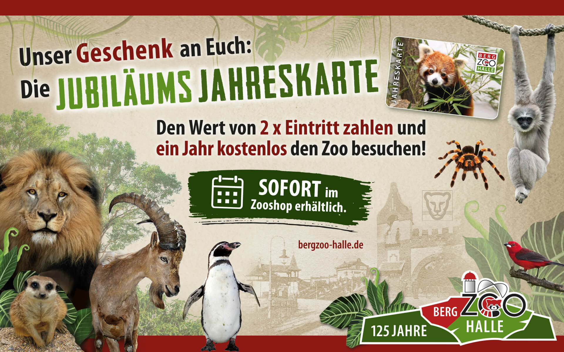 Bergzoo Halle: Jahreskartenaktion